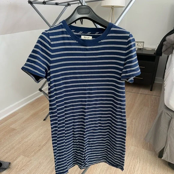 Madewell | Dresses | Madewell Striped Tshirt Dress | Poshmark